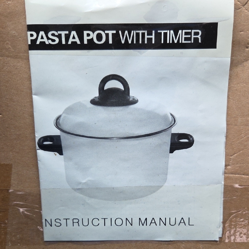 Pasta Pot with Timer - White